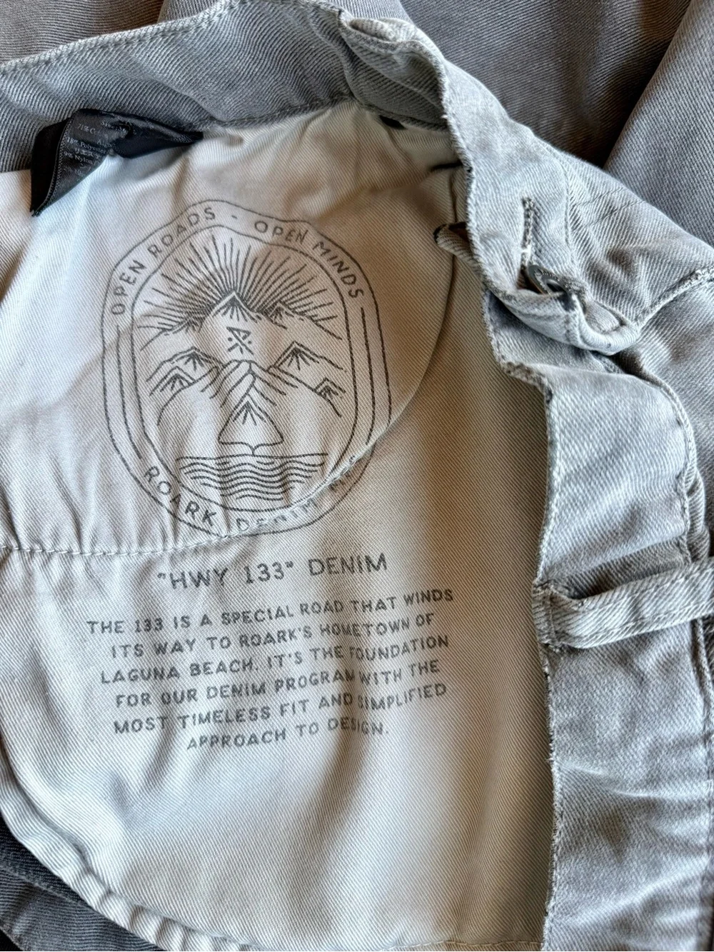 Roark HWY 133 Slim Straight Denim * Gray * Approx 34x32 or XL